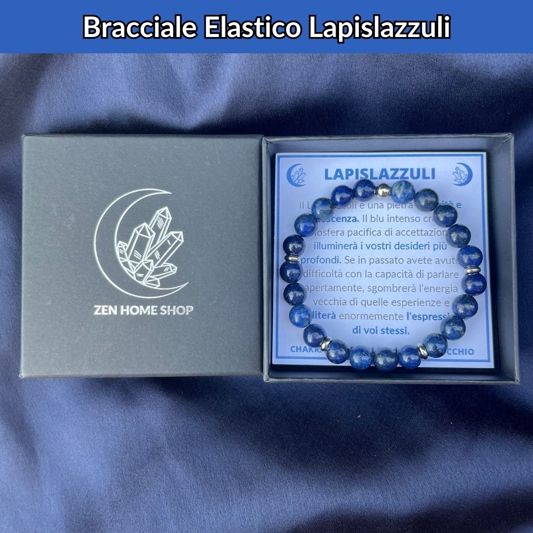 Bracciale Elastico Lapislazzuli da 8mm