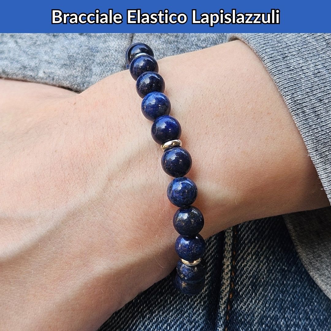 Bracciale Elastico Lapislazzuli da 8mm