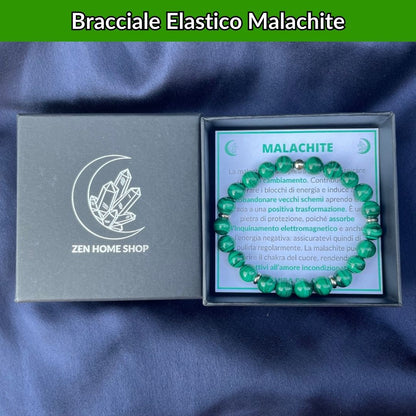 Bracciale Elastico Malachite da 8mm