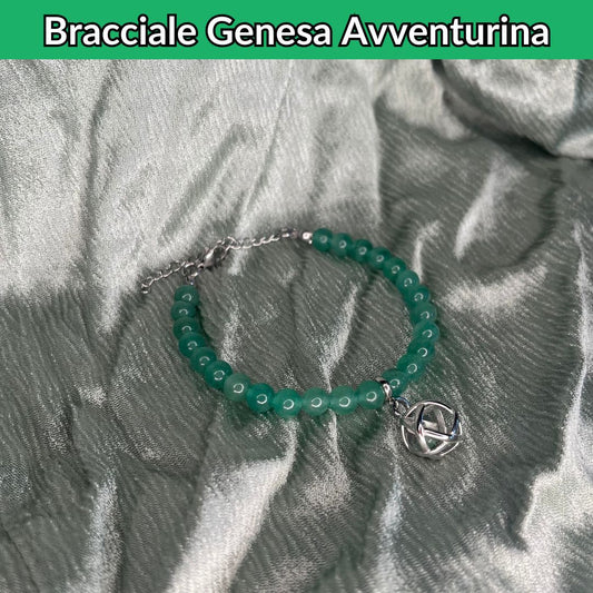 Bracciale Pietra Naturale & Charm Genesina Avventurina