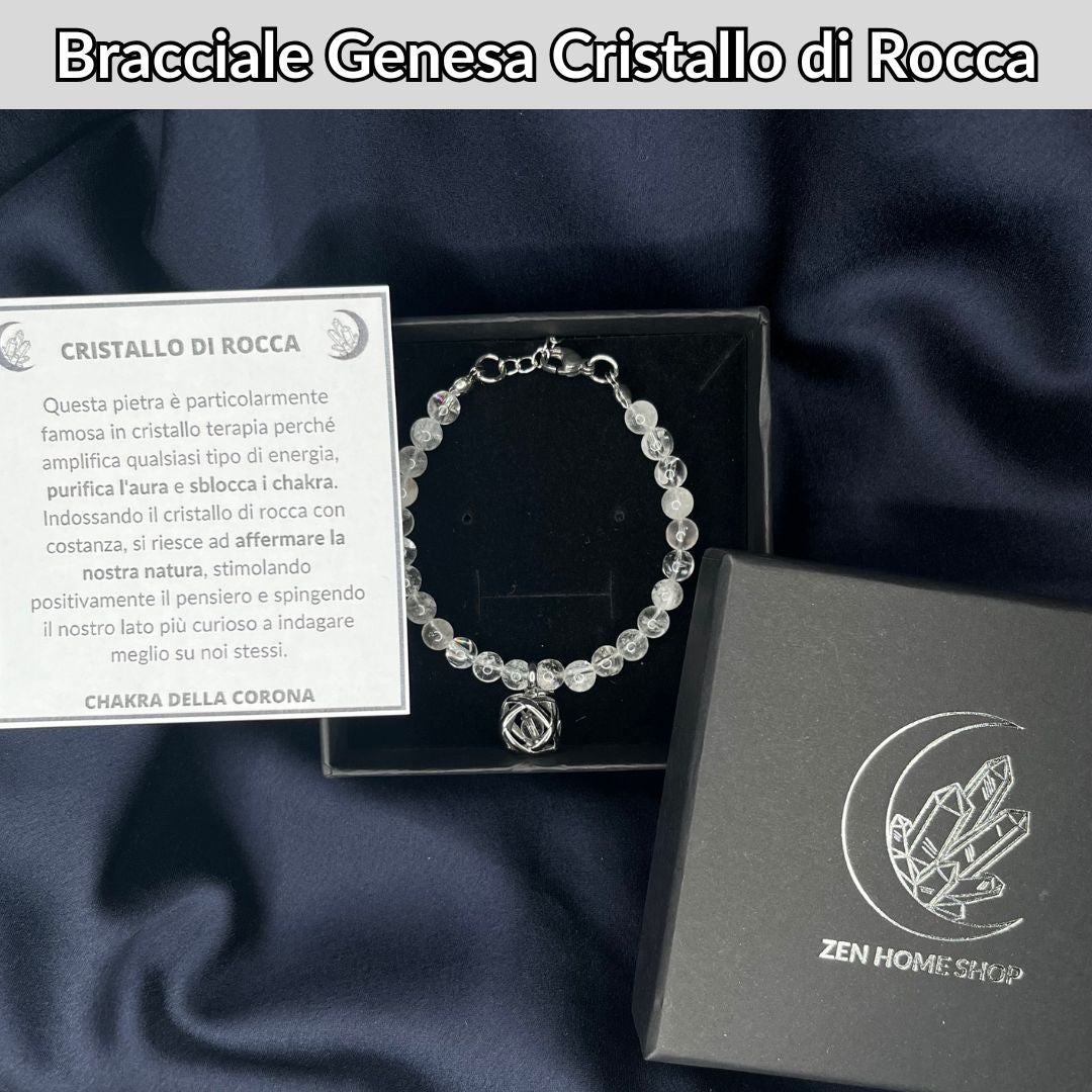 Bracciale Genesa Pietra Cristallo di Rocca