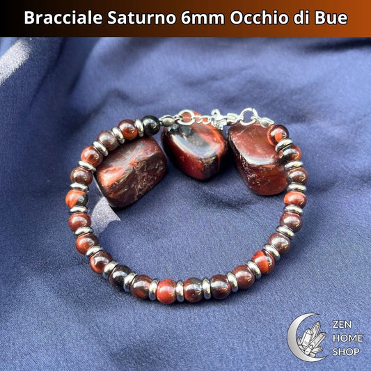 Bracciale Saturno Occhio di bue da 6 mm