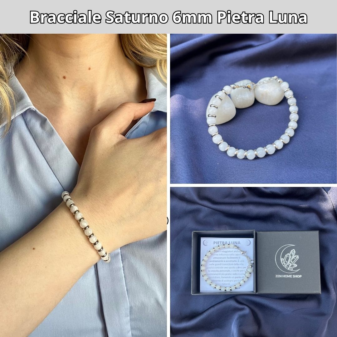 Set 10 Bracciali Saturno Pietre Naturali