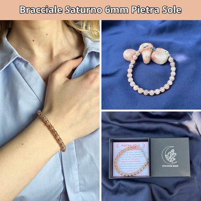 Set 12 Bracciali Saturno Pietre Naturali – Espositore Completo