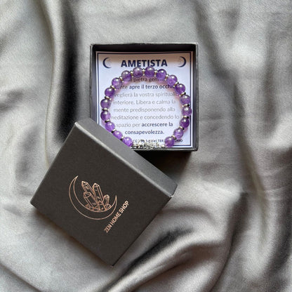 Set 10 Bracciali Saturno Pietre Naturali 8mm