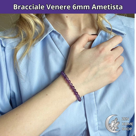 Bracciale Venere Ametista da 6 mm