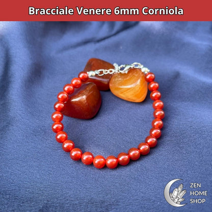 Bracciale Venere Corniola da 6 mm