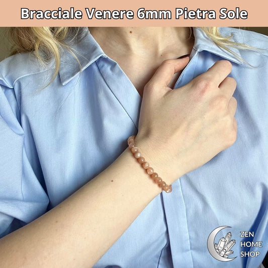 Bracciale Venere Pietra Sole da 6 mm