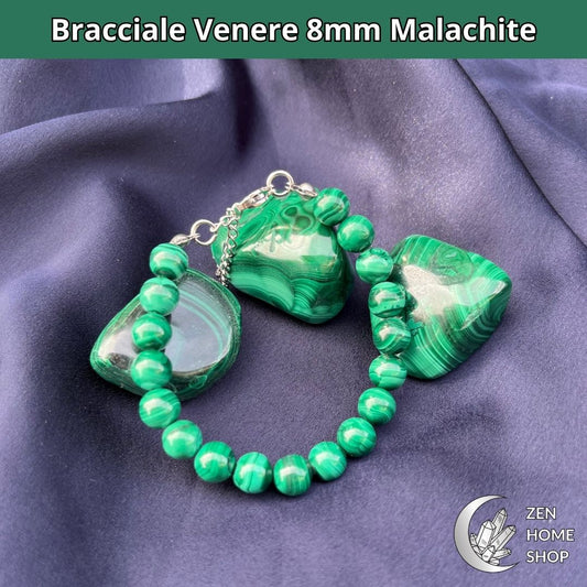 Bracciale Venere Malachite da 8mm
