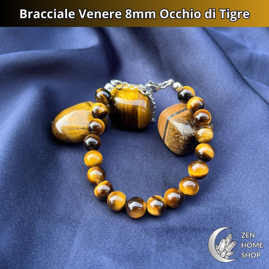 Bracciale Venere Occhio di Tigre da 8mm