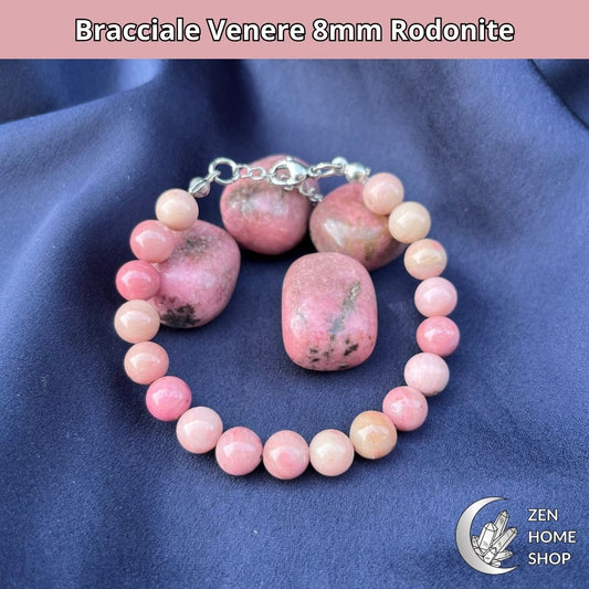 Bracciale Venere Rodonite da 8mm