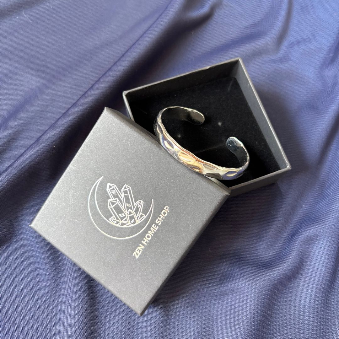 Bracciale Rigido Wave in Acciaio Inossidabile 304 – Effetto Lucido