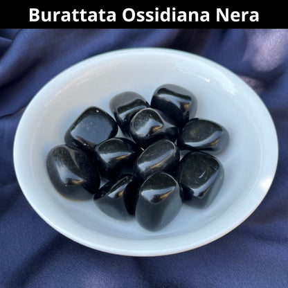 Burattate Ossidiana Nera 2-2.5cm