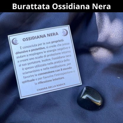 Burattate Ossidiana Nera 2-2.5cm