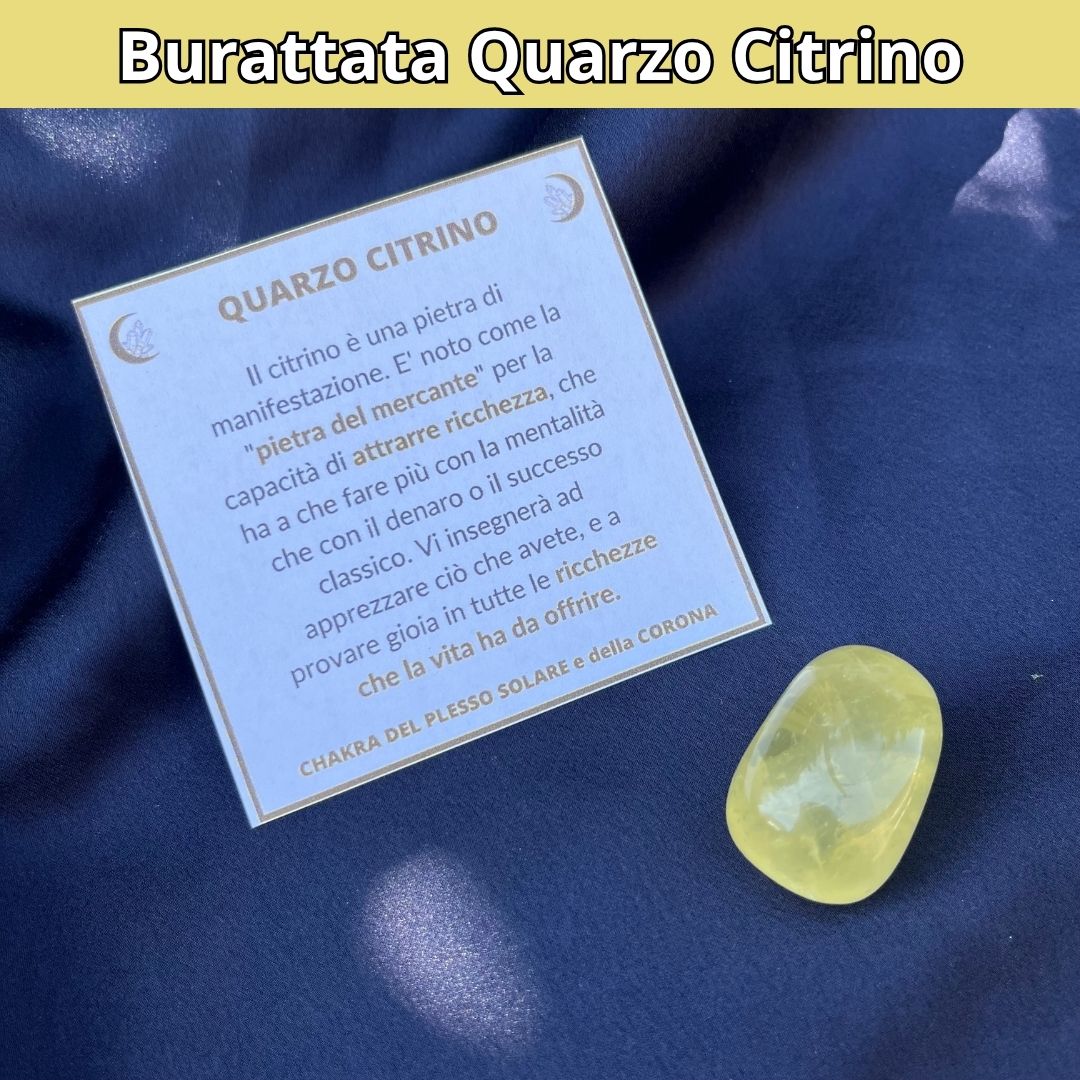 Burattate Quarzo Citrino 2-2.5cm