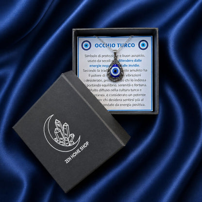 Collana Occhio Turco – Acciaio Inossidabile