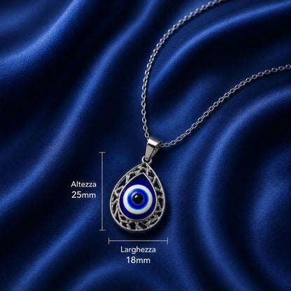 Collana Occhio Turco – Acciaio Inossidabile