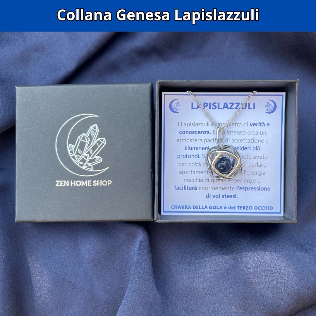 Collana Genesa Lapislazzuli(Acciaio Inox)