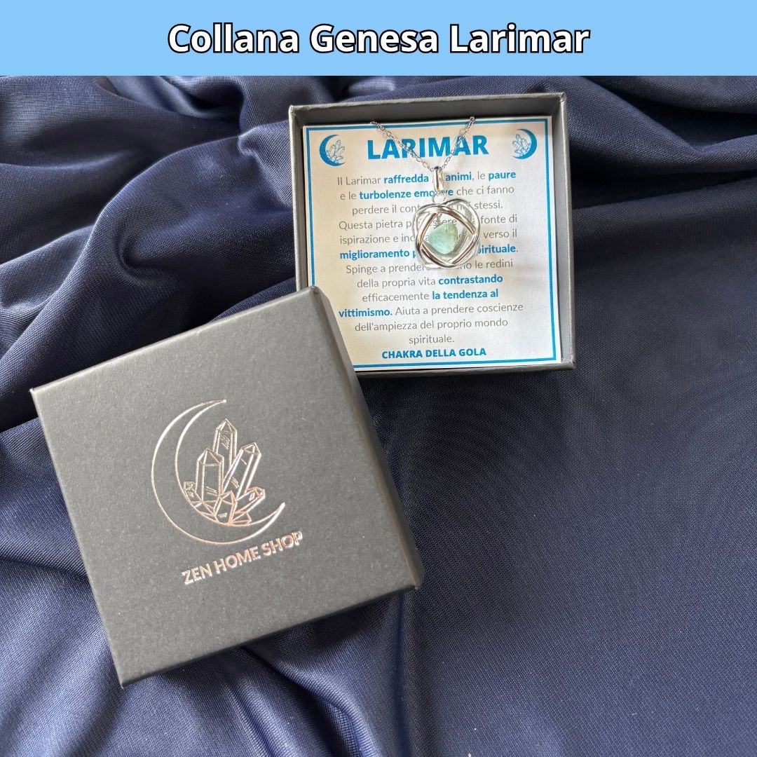 Collana Genesa Larimar (Acciaio Inox)