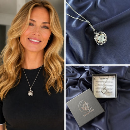 Collana Genesa Selenite (Acciaio Inox)