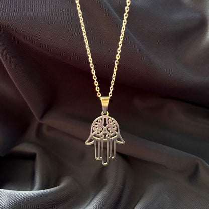 Collana Mano di Fatima (Acciaio Inossidabile)