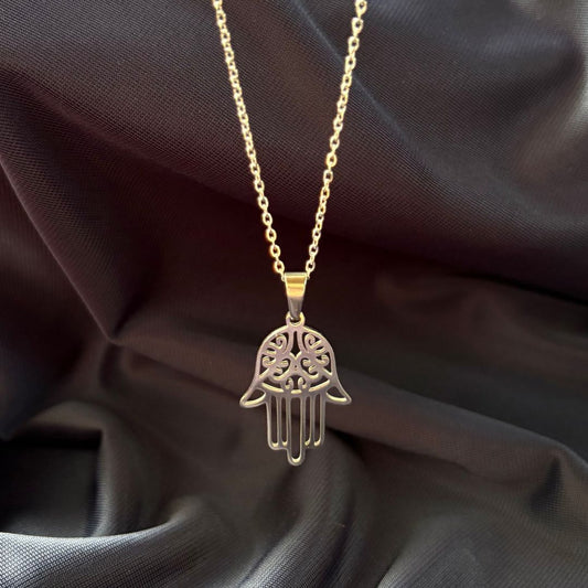 Collana Mano di Fatima (Acciaio Inossidabile)