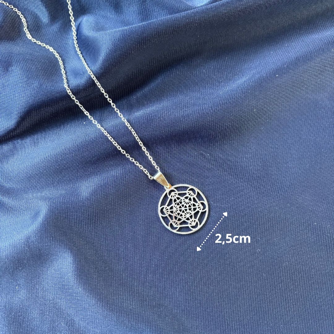 Collana Metatron Argento 2,5 cm (acciaio inox)