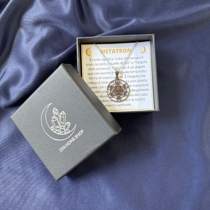 Collana Metatron Argento 2,5 cm (acciaio inox)