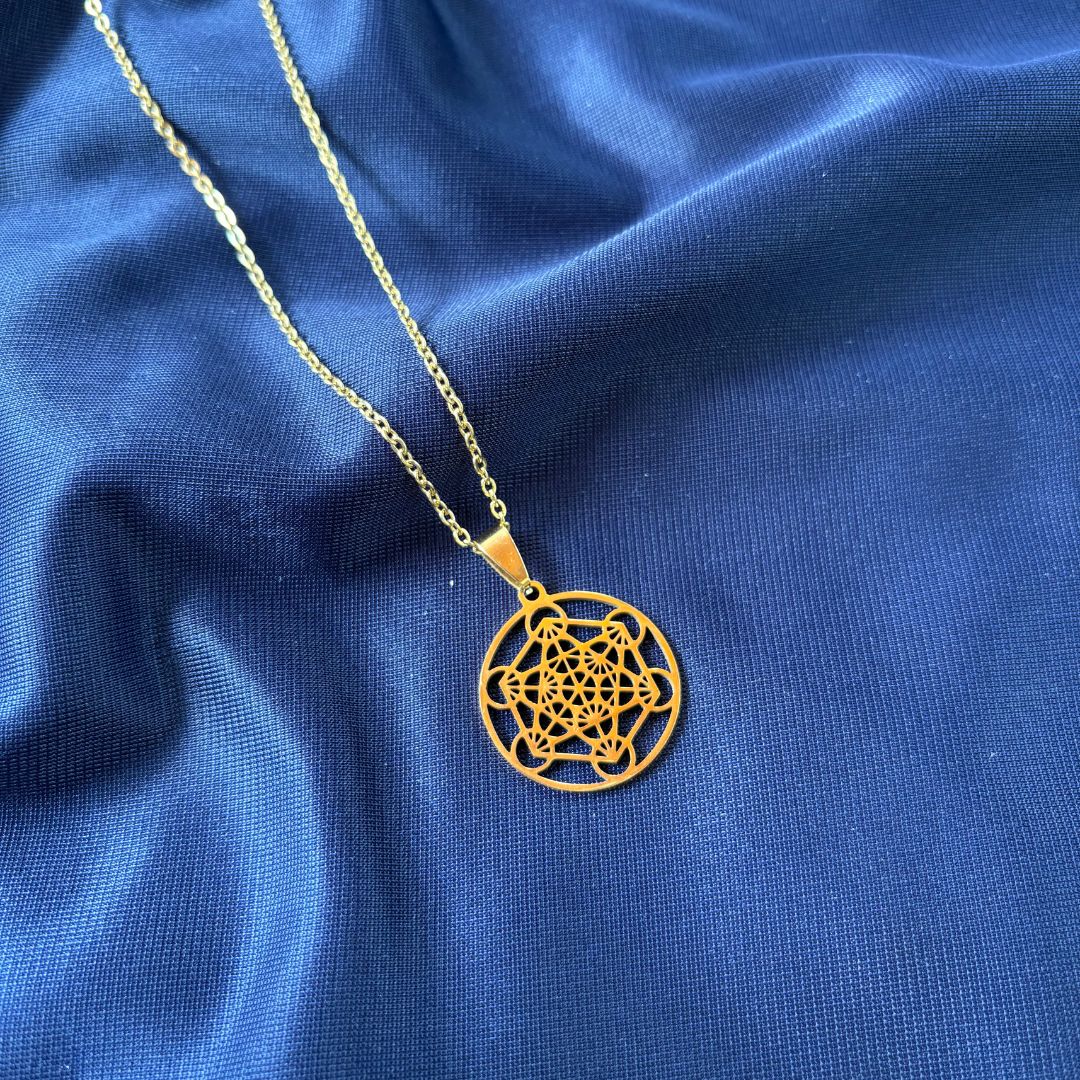 Collana Metatron Oro 2,5 cm (acciaio inox)