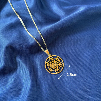 Collana Metatron Oro 2,5 cm (acciaio inox)