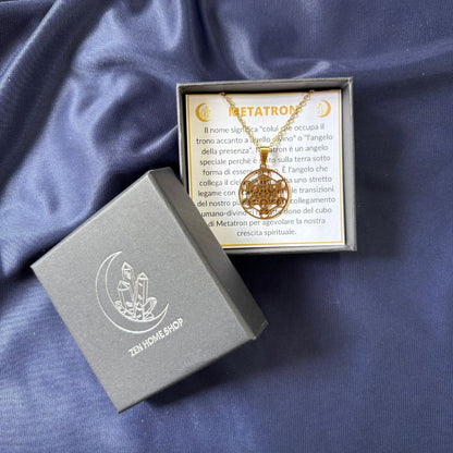 Collana Metatron Oro 2,5 cm (acciaio inox)
