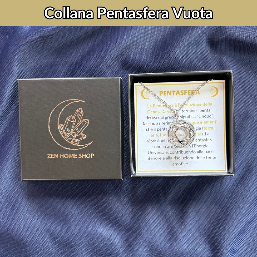 Collana Pentasfera Vuota (Acciaio Inox)