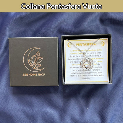 Collana Pentasfera Vuota (Acciaio Inox)