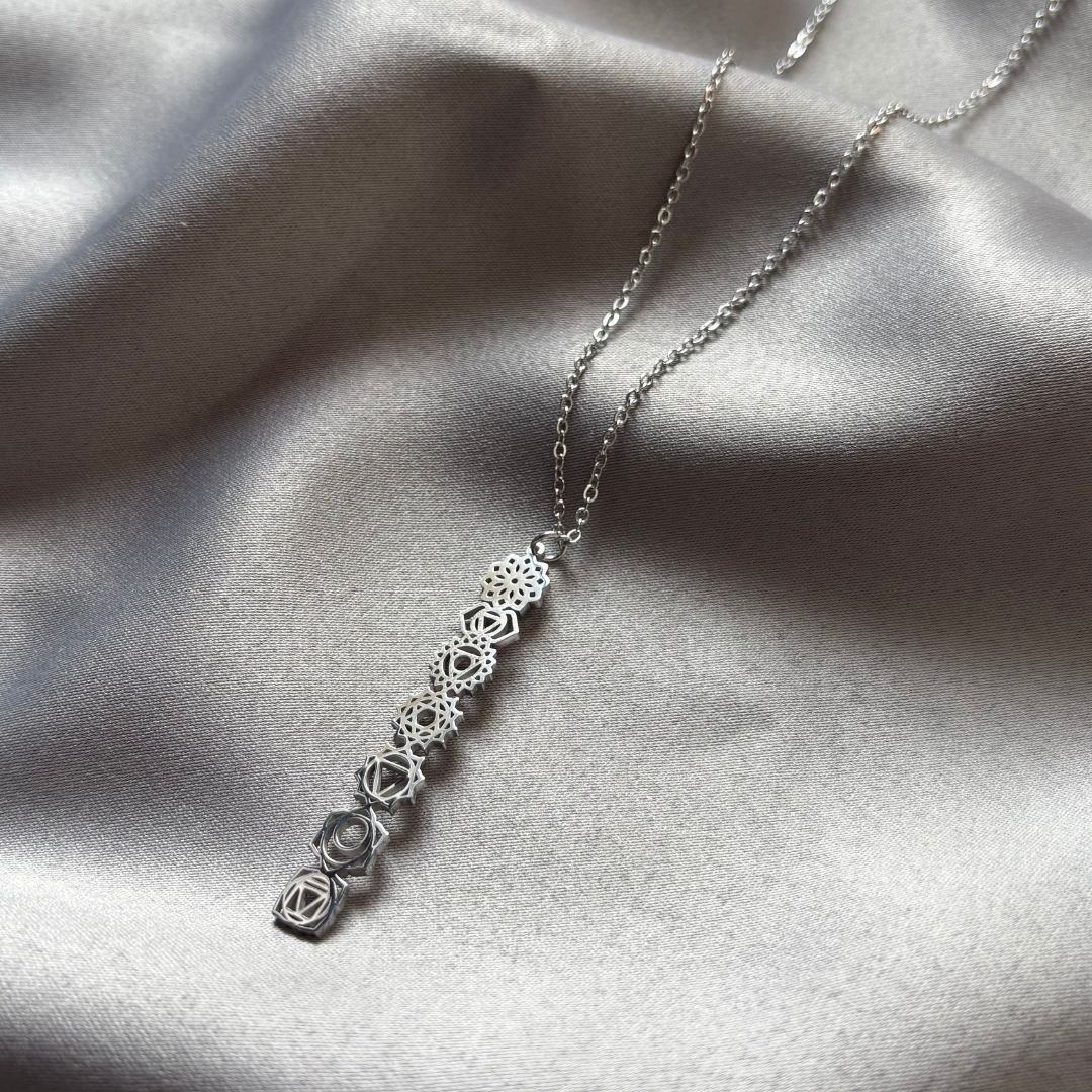 Collana 7 Chakra in acciaio inossidabile