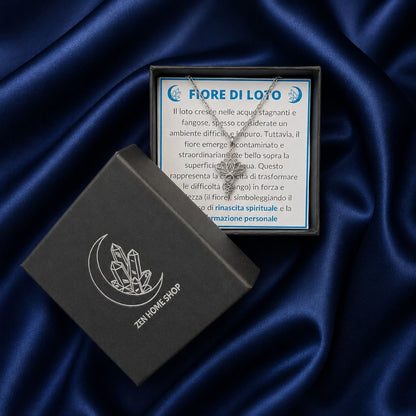 Collana Fiore di Loto Spirituale – Acciaio Inossidabile