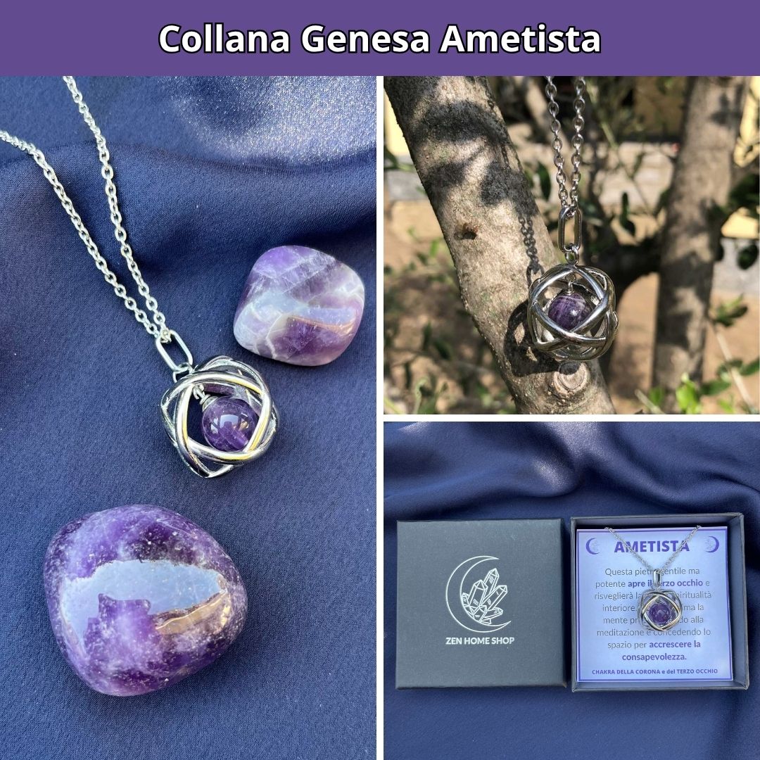 Set 10 Collane Genesa con Pietra Naturale