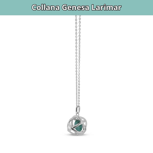 Collana Regolabile Genesa Larimar (Acciaio Inox)