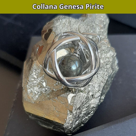 Collana Regolabile Genesa Pirite (Acciaio Inox)
