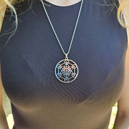 Collana Regolabile Metatron grande 3,7 cm (acciaio inox)