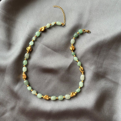 Collana Luce Pietra Naturale Avventurina