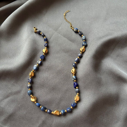 Collana Luce Pietra Naturale Lapislazzuli