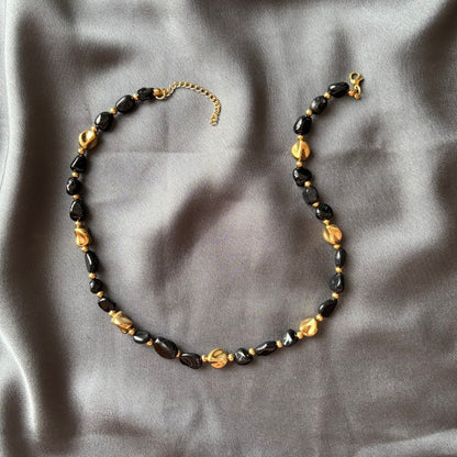 Collana Luce Pietra Naturale Tormalina Nera