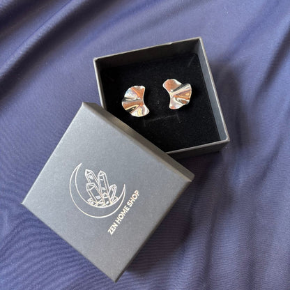 Orecchini Fold argento in Acciaio Inossidabile