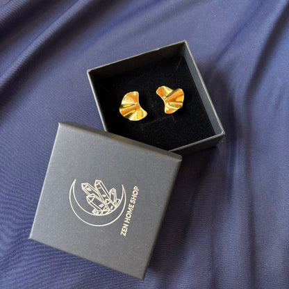 Orecchini Fold Gold in Acciaio Inossidabile