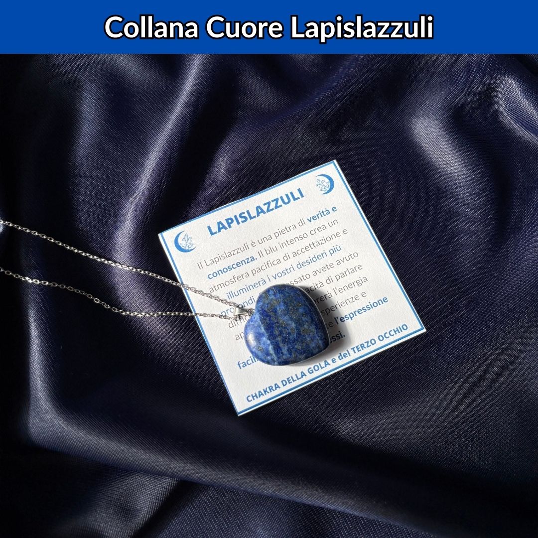 Collana Cuore Lapislazzuli