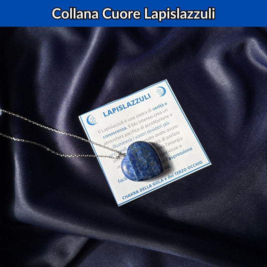 Collana Cuore Lapislazzuli