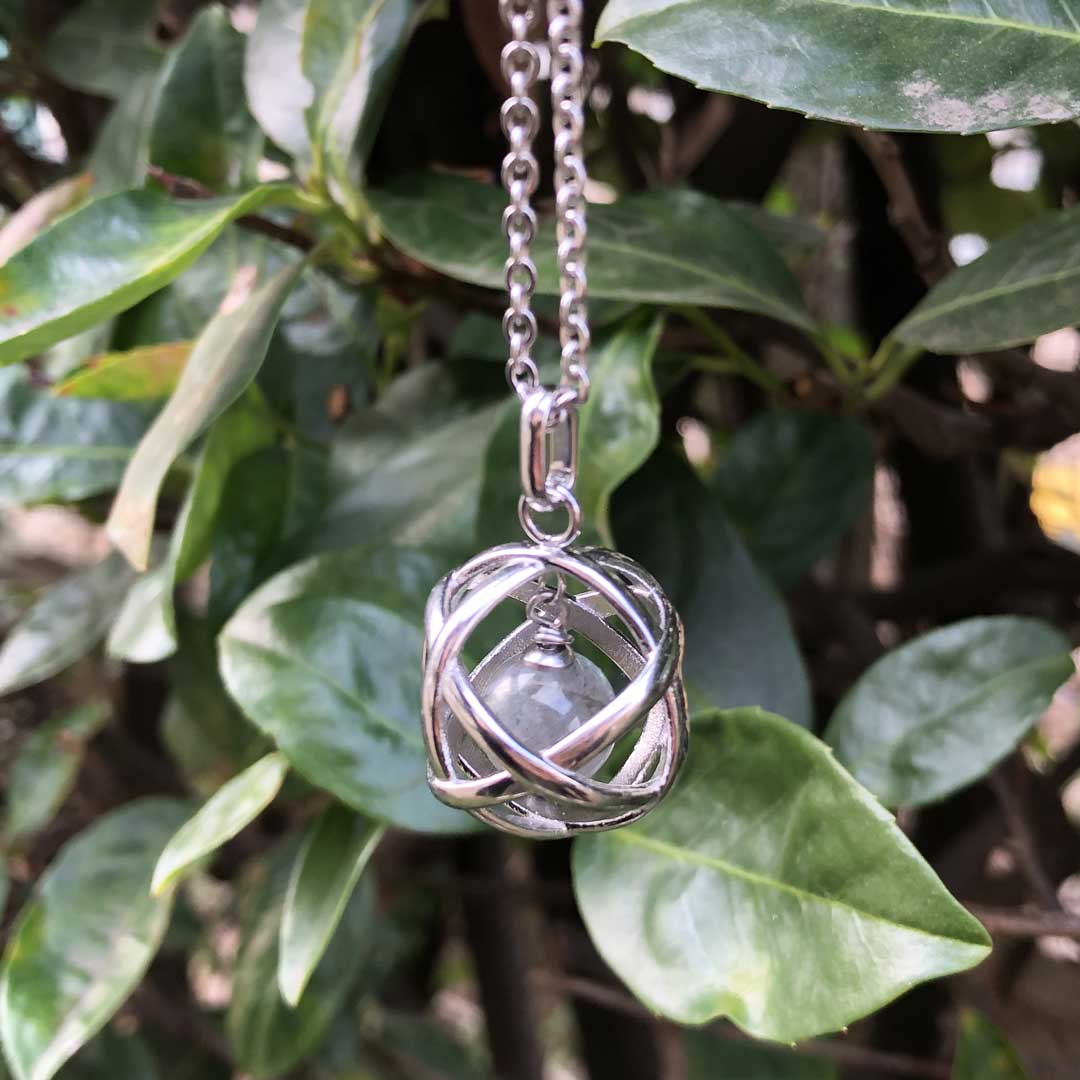 Collana Regolabile Genesa Labradorite (Acciaio Inox)