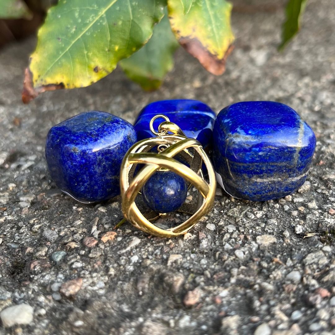 Collana Genesa Lapislazzuli – Acciaio Oro