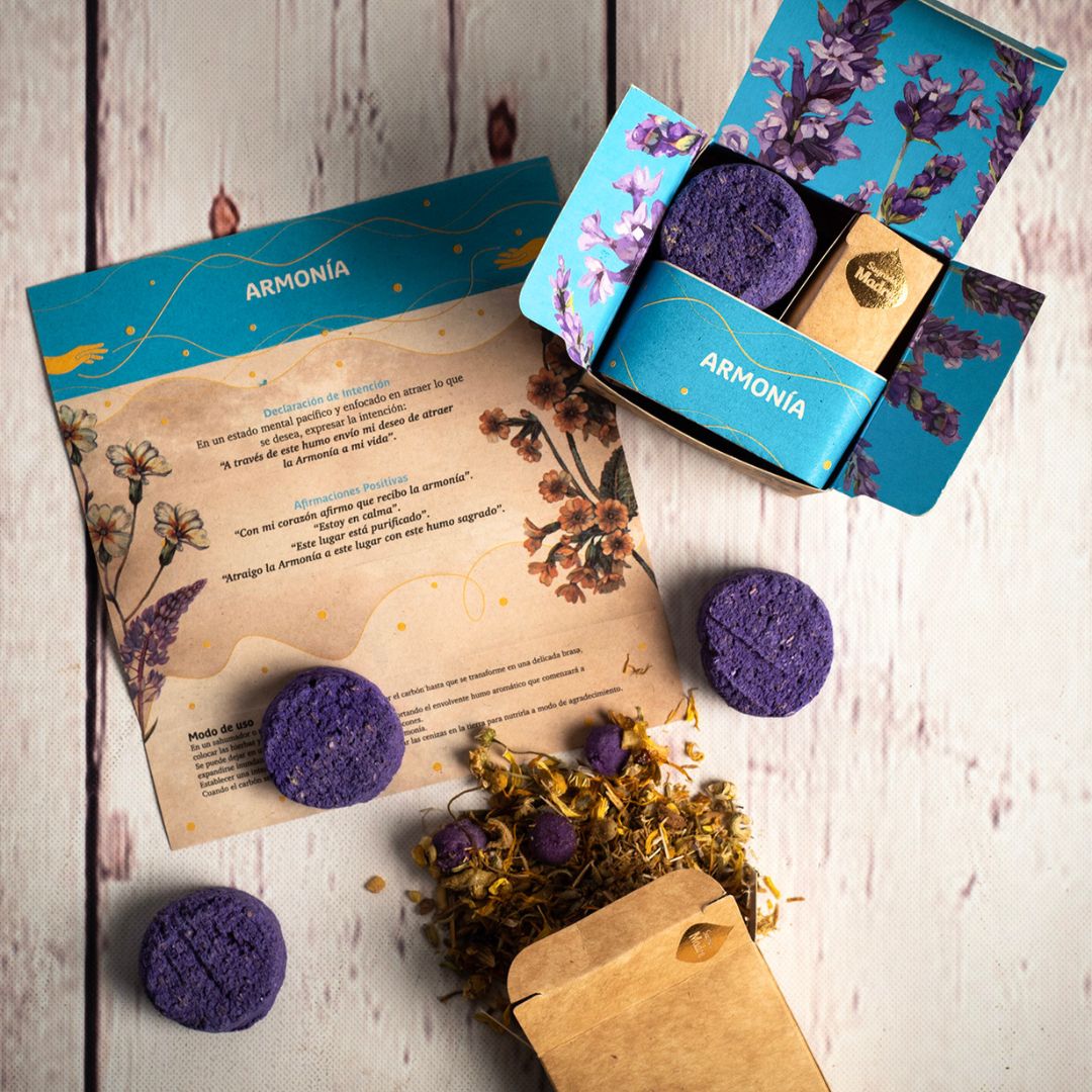 Kit humito incenso small smudge - Armonia (Sagrada Madre)