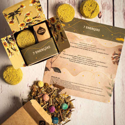 Kit humito incenso small smudge - 7 Energias (Sagrada Madre)